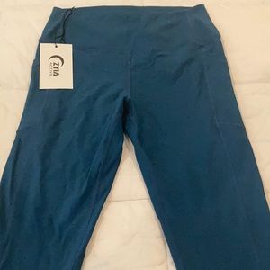ZYIA NWT Blue Corsair Brilliant pocket leggings